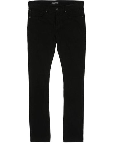 Tom Ford Pantalon skinny en velours côtelé - Noir