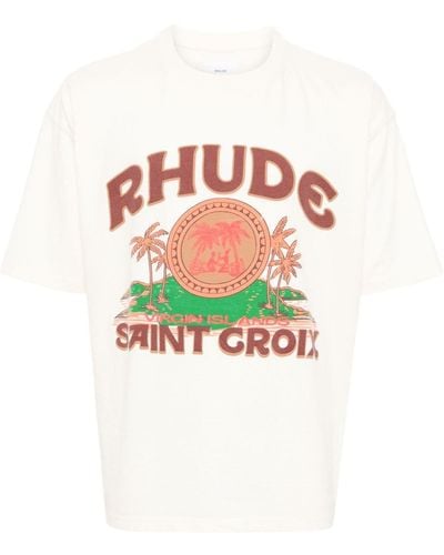 Rhude Saint Croix T-Shirt - Weiß