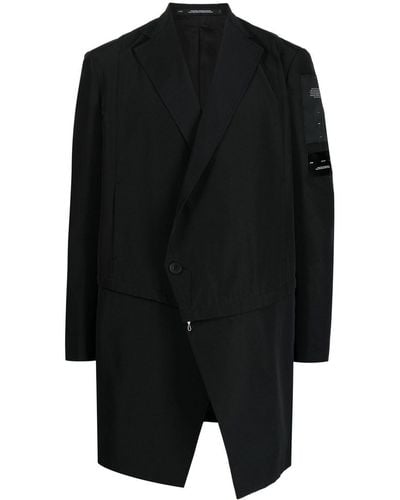 Julius Detachable-panel Tailored Jacket - Black