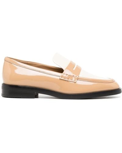 3.1 Phillip Lim Alexa Penny-slot Leather Loafers - Natural