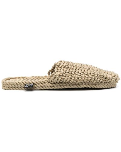 Nomadic State Of Mind Geweven Slippers - Wit