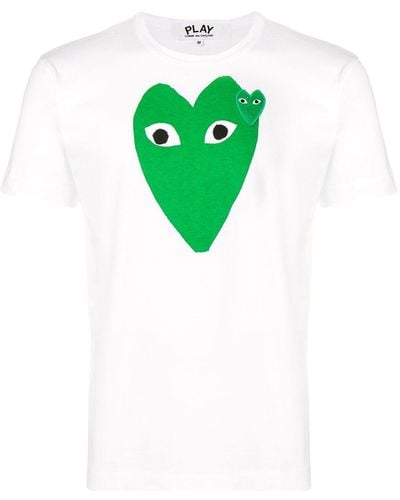 COMME DES GARÇONS PLAY T-Shirt mit Herz-Logo - Weiß