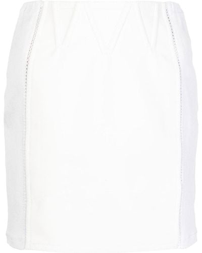 Tom Ford Minijupe à design à empiècements - Blanc