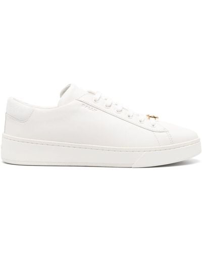 Bally Ryver Logo-plaque Leather Sneakers - White