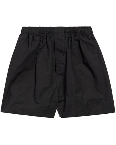 Balenciaga Bb Corp Pyjama Shorts - Black