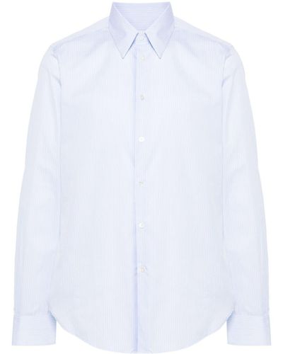 Lanvin Gestreiftes Hemd aus Popeline - Weiß