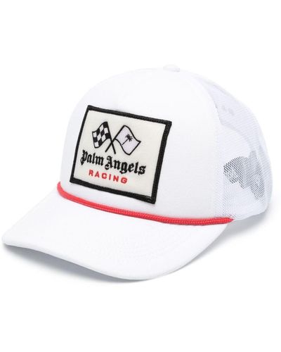 Palm Angels Baseballkappe mit Logo-Applikation - Weiß