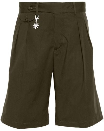 Manuel Ritz Poplin bermuda shorts - Vert