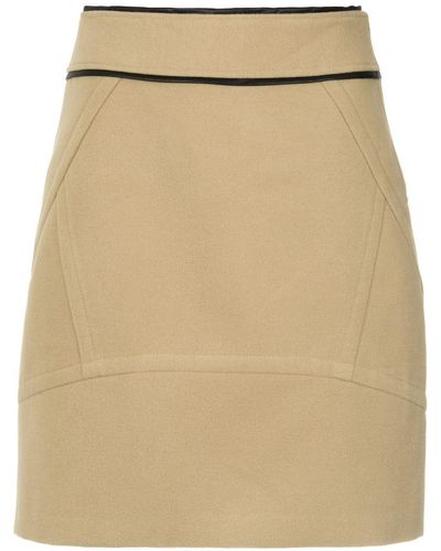 Olympiah Pumacahua a-line skirt - Marron