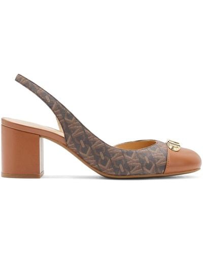Michael Kors Perla Flex 57mm Slingback Court Shoes - Brown