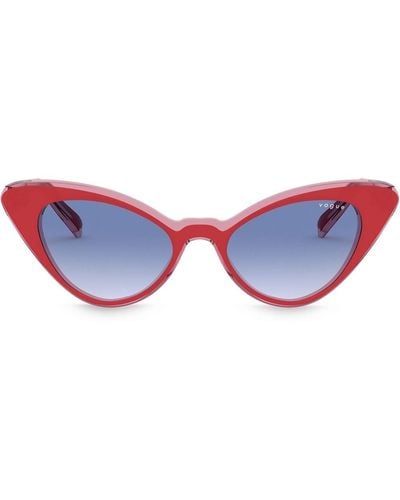 Vogue Eyewear Cat-Eye-Sonnenbrille mit Farbverlauf - Rot