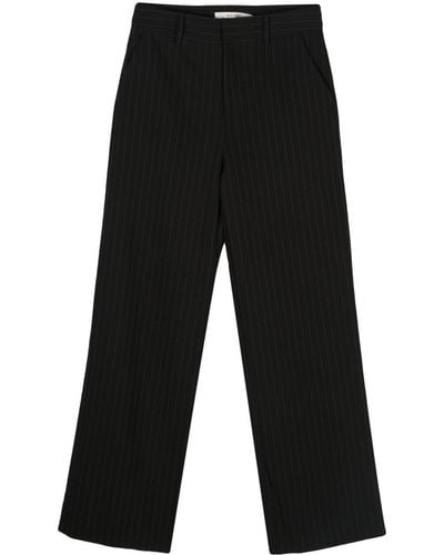 Gestuz Joellegz Mid-rise Wide-leg Trousers - Black