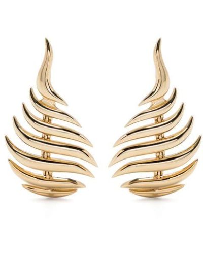 Fernando Jorge 18kt Yellow Gold Flame Earrings - Metallic