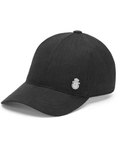 Billionaire Gorra con aplique del logo - Negro