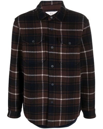 Woolrich Geruit Shirtjack - Zwart