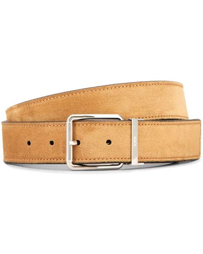 Tod's Square-buckle Reversible Belt - Natural