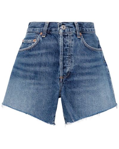 Citizens of Humanity Annabelle Denim Shorts - Blue