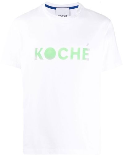 Koche T-shirt Met Logoprint - Wit