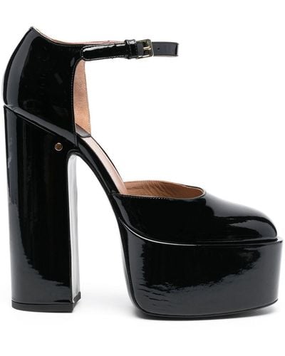 Laurence Dacade 150mm Patent-leather Platform Sandals - Black