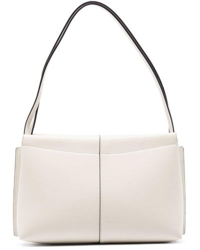 Wandler Mini Carly Leather Shoulder Bag - White