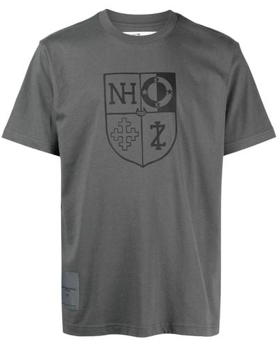 Izzue Logo-print Cotton T-shirt - Gray