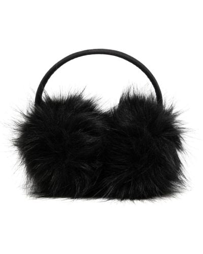 Unreal Fur Faux-Fur Earmuffs - Black