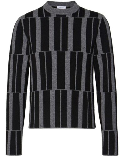 Ferragamo Jacquard Cashmere Sweater - Black