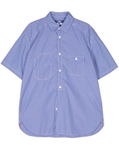 Junya Watanabe Striped Cotton Shirt - Blue