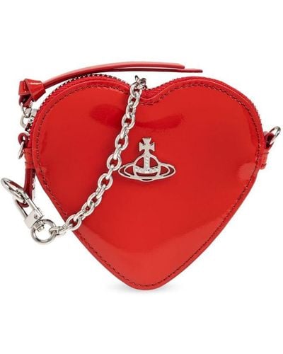 Vivienne Westwood New Heart Crossbody Bag - Red