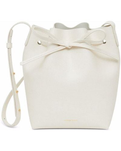 Mansur Gavriel Mini-bucket Bag - White