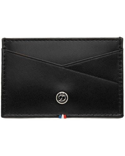 S.t. Dupont Line D Leather Cardholder - Black