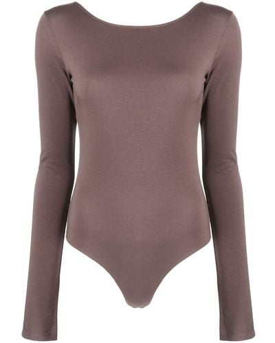 Lemaire Long-sleeve Cotton Bodysuit - Purple