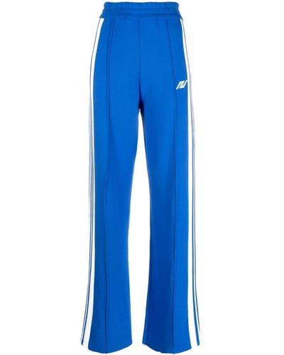 Autry Pantalones de chándal con logo bordado - Azul