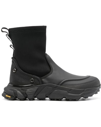 Premiata Botas Lock con suela gruesa - Negro