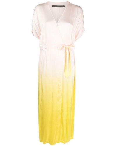 Raquel Allegra Robe à effet dégradé - Jaune