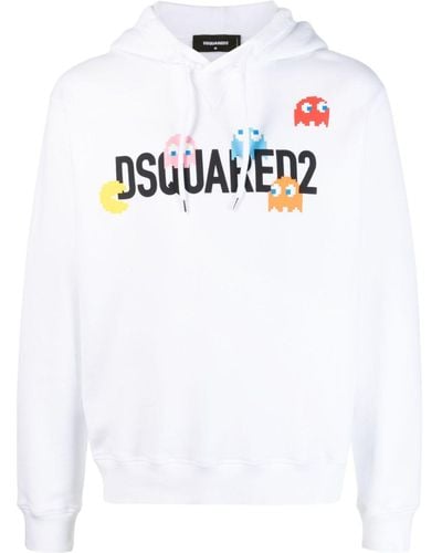 DSquared² ロゴ パーカー - ホワイト