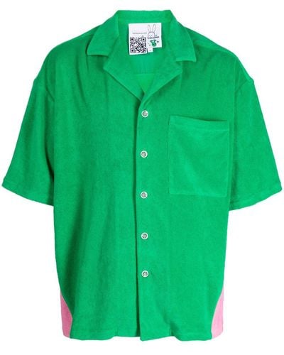 Natasha Zinko Terry Bunny Cotton Shirt - Green