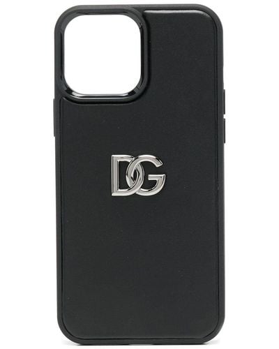 Dolce & Gabbana ドルチェ&ガッバーナ ロゴ Iphone 13 Pro Max ケース - ブラック