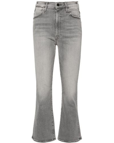 Mother The Hustler Mid-rise Flared Jeans - Gray