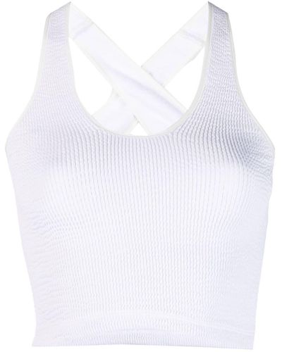 Forte Forte Jersey Crossed Top - White