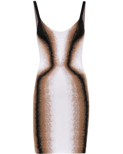 Y. Project Gradient-knit Minidress - Brown