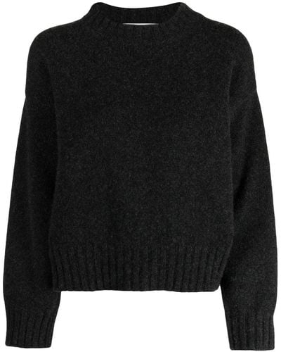 Pringle of Scotland Cropped Cashmere Sweater - Black