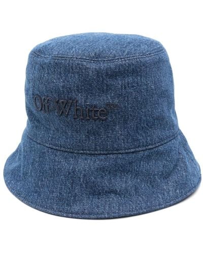 Off-White c/o Virgil Abloh Denim bookish bucket hat - Blu