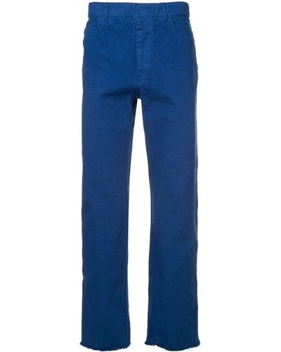 Haider Ackermann Pantalon à coupe droite - Bleu