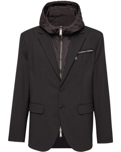 DSquared² Single-breasted Hooded Blazer - Black