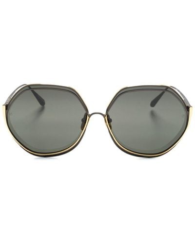 Linda Farrow Aspen Oversize-frame Sunglasses - Grey