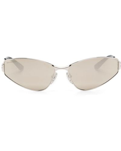 Balenciaga Razor Cat-Eye-Sonnenbrille - Weiß