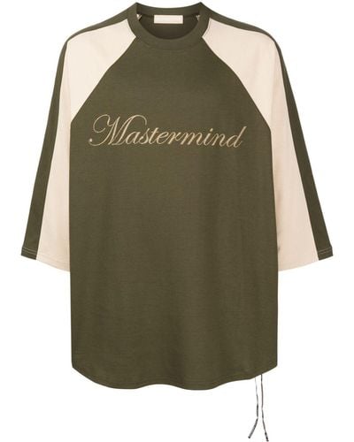 MASTERMIND WORLD T-shirt Met Geborduurd Logo - Groen