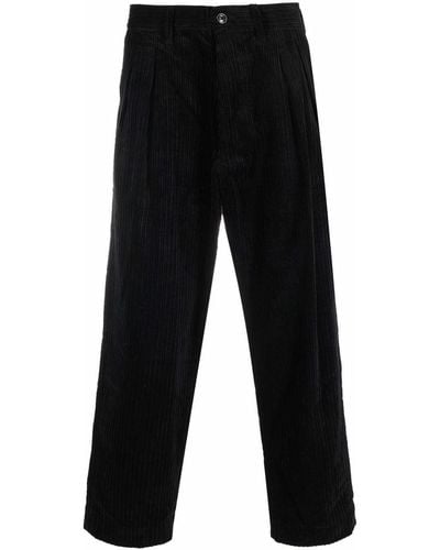 WTAPS Cropped Corduroy Trousers - Black