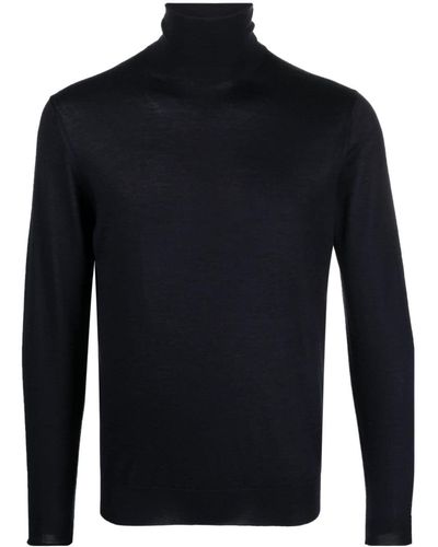 Eraldo Roll-neck Cashmere-blend Sweater - Blue